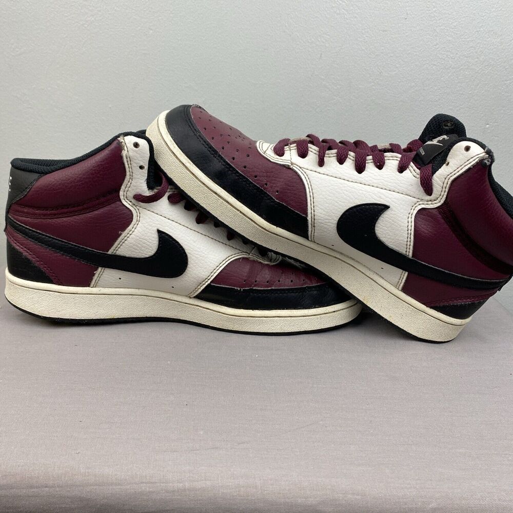 Nike shoes men's 8.5 red lace Court Vision Mid dn3577-600 Basketball Stylish - Picture 5 of 8